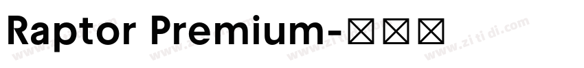 Raptor Premium字体转换